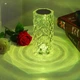 Настольная LED лампа Кристалл Роза хрустальная Crystal Rose, ночник на аккумуляторе с сенсорным управлением - изображение 3