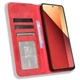 Чохол-книжка Deexe Retro Style для Xiaomi Redmi Note 13 Pro 4G / Note 14S / Poco M6 Pro - Red - зображення 2