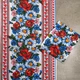 Рушник вафельний з принтом вишивки та квітами GM Textile 35х61см 180г/м2 (Різнокольоровий) - зображення 6