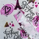 Кухонний рушник рогожка з принтом Paris and Fashion Girl GM Textile 35х61см 180г/м2 (Біло-рожевий) - зображення 2