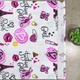 Кухонний рушник рогожка з принтом Paris and Fashion Girl GM Textile 35х61см 180г/м2 (Біло-рожевий) - зображення 5