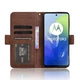 Чехол-книжка с кармашками Deexe Wallet Stand для Motorola Moto G24 Power / G04 / G04s / E14 - Brown - изображение 3