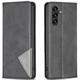 Чехол-книжка с кармашками UniCase Geometric Pattern для Samsung Galaxy A35 (A356) - Black - изображение 1