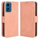 Чехол-книжка с кармашками Deexe Wallet Stand для Motorola Moto G24 Power / G04 / G04s / E14 - Pink - изображение 1