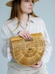 Бамбуковая сумочка в стиле бохо D.Hats бежевая - изображение 1