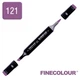 Маркер спиртовий Finecolour Brush 121 темний фіолетовий V121 (EF102-121) - зображення 3