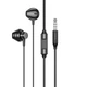 Навушники HOCO M125 earphones with microphone 1.2М 3.5 mm Дротові вкладиші з мікрофоном з кнопоками для регуляції гучності for iOS / Android / Windows Чорний - изображение 1