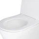 Унитаз подвесной Qtap Swan безободковый Ultra Quiet с сиденьем Soft-close QT16335179W - изображение 6