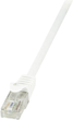 Patchcord LogiLink EconLine Cat 6 U-UTP 10 m White (CP2091U) - obraz 1