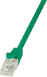 Патч-корд LogiLink EconLine Cat 6 U-UTP 0.25 м Green (CP2015U) - зображення 1