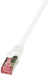 Патч-корд LogiLink PrimeLine Cat 6 SFTP 3 м White (CQ2061S) - зображення 1