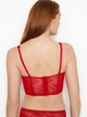 Корсет Victoria's Secret Unlined Lace-Up Corset Top 75DD Червоний - зображення 3