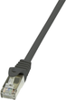 Patchcord LogiLink EconLine Cat 6 F-UTP 7.5 m Black (CP2083S) - obraz 1