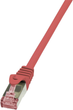 Patchcord LogiLink PrimeLine Cat 6 SFTP 1.5 m Red (CQ2044S) - obraz 1