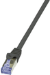 Patchcord LogiLink Cat 7 SFTP 3 m Black (CQ4063S) - obraz 1