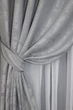 Комплект штор на люверсах VR-Textil Жаккард Sultan XO № 1124ш 150х250 см 2 шт Светло-серый (37-0022) - изображение 4