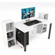 Геймерський ігровий стіл ZEUS™ GAMER-5 білий - зображення 1