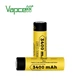 Акумулятор 18650 літій-іонний (Li-Ion) Vapcell INR18650 B34 Button Top, 3400mAh, 10A, 4.2/3.6/2.5V, Yellow - зображення 2