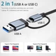 Сетевая карта Deepfox-2207 USB Type C/Type A RJ45 Gigabit Ethernet LAN адаптер сетевой 1000 Мбит/с - изображение 2