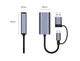 Сетевая карта Deepfox-2207 USB Type C/Type A RJ45 Gigabit Ethernet LAN адаптер сетевой 1000 Мбит/с - изображение 8