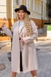 Полушерстяное легкое пальто Tatiana РЕЙН светло-бежевое 60 - изображение 3