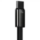 Кабель для швидкого заряджання Baseus Tungsten Gold Fast Charging USB to Type-C 100W 2м Чорний - зображення 4
