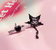 Готические серьги гвоздики пусеты с цепочкой Kuromi (Куроми) ,Hello Kitty, My Melody , Геншин Импакт Genshin Impact аниме корейский стиль y2k kpop черный (AN)21204 - изображение 2