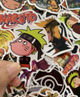 Наклейки багаторазові водовідштовхувальні стікери Naruto Anime/ Наруто Аніме -50шт стікербомбінг (II) 20379 - зображення 4