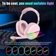 Беспроводные наушники игровые Bluetooth AKZ MAX15 розовый - изображение 2