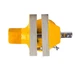 Тиски слюсарні поворотні MASTERTOOL 60 мм Yellow (07-0202) - зображення 3