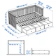 Раскладной диван - кровать с 2-мя матрасами IKEA HEMNES / ÅGOTNES белый 80х200 см 794.281.17 - изображение 9