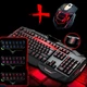 Набор клавиатура с мышкой игровая с LED подсветкой клавиш проводная для компьютера Atlanfa AT-V100 114 клавиш 10 дополнительных клавиш - изображение 2