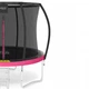 Батут 4FIZJO Premium 8FT с внутренней сеткой 252 см 4FJ0603 Black/Pink (JDT-0850068) - изображение 6