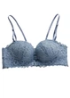 Женский кружевной бюстгальтер с передней застежкой и push-up Romantic FINETOO 1205-75 Голубой 75 (75А-75В) - изображение 6
