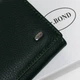 Женский кожаный кошелек Classik DR. BOND W501 green - изображение 3