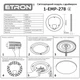 Светодиодный модуль светильник ETRON 1-EMP-278 48W Matrix 5000K IP20 коло 265 мм - изображение 4