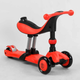 Самокат-велобег 3в1 Best Scooter трехколесный с подсветкой, красный BS-71899 - изображение 4