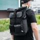 Городской рюкзак RollTop черный с отделением для ноутбука на 20-25 литров РоллТоп Rytm для путешествий - изображение 10