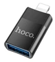 Перехідник адаптер Hoco UA17 Lightning Male to USB female (чорний) - зображення 1