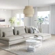 4-місний диван IKEA SÖDERHAMN, з шезлонгом і відкритим кінцем, Viarp бежевий, коричневий, 293.058.16 - зображення 3