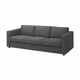 3-місний диван IKEA VIMLE ВІМЛЕ, ХАЛЛАРП сірий, 293.990.42 - изображение 1