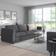3-місний диван IKEA VIMLE ВІМЛЕ, ХАЛЛАРП сірий, 293.990.42 - изображение 3