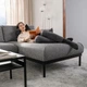 3-місний диван із кушеткою IKEA ÄPPLARYD, ЛЕЙДЕ сірий/чорний, 694.180.67 - изображение 13