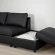 Кутовий диван IKEA VIMLE ВІМЛЕ, 3-місний, з вікритою секцією, ГРАНН, Бомстад чорний, 993.067.56 - изображение 8