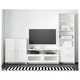 Тумба під телевізор IKEA BRIMNES БРІМНЕС, білий, 258x41x190 см, 891.843.31 - изображение 3