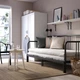 Кушетка з 2 матрацами IKEA FYRESDAL ФЮРЕСДАЛЬ, чорний, Ваннарейд жорсткий, 80х200 см, 293.909.42 - изображение 3