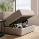 Модульний кутовий диван IKEA JÄTTEBO, 6-місний, Самсала сіро-бежевий, 094.852.53 - зображення 3