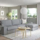 4-місний диван із кушеткою IKEA KIVIK КІВІК, Tibbleby бежевий, сірий, 994.405.85 - изображение 3