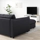 Кутовий диван-ліжко 5o шезлонга IKEA VIMLE ВІМЛЕ, ГРАНН, Бомстад чорний, 794.773.77 - изображение 5