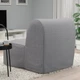 Крісло-ліжко IKEA LYCKSELE HÅVET ЛЮККСЕЛЕ ХОВЕТ, КНІСА світло-сірий, 393.869.73 - изображение 6
